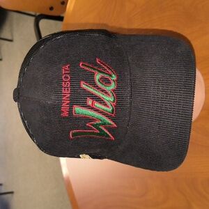 Men's Minnesota Wild Mitchell & Ness Embroidered Corduroy Trucker Mesh Hat Cap